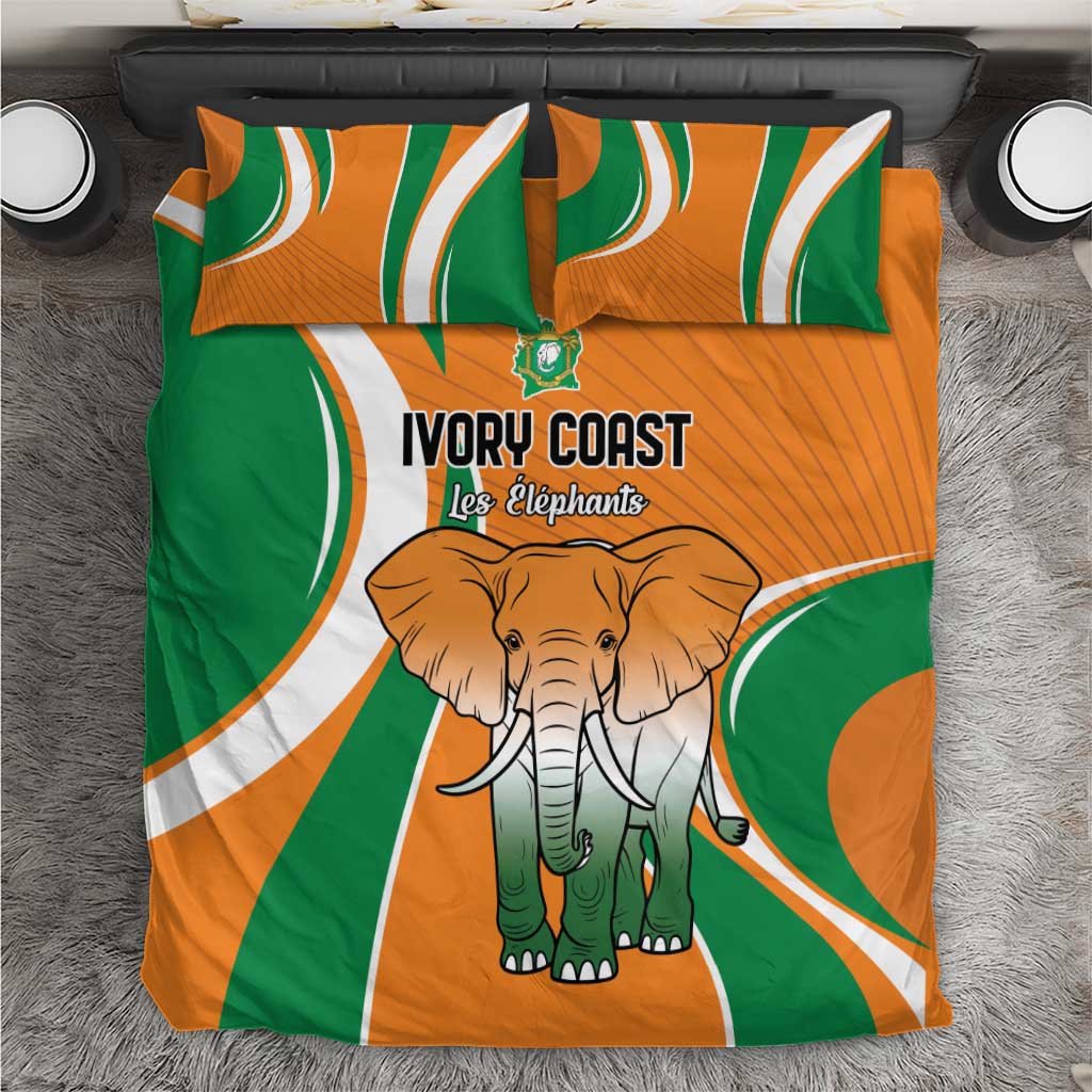 Ivory Coast Football Bedding Set Les Elephants Spirit - African Pride