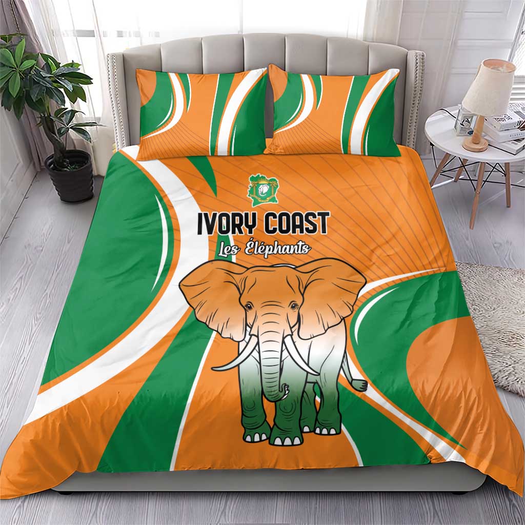 Ivory Coast Football Bedding Set Les Elephants Spirit - African Pride