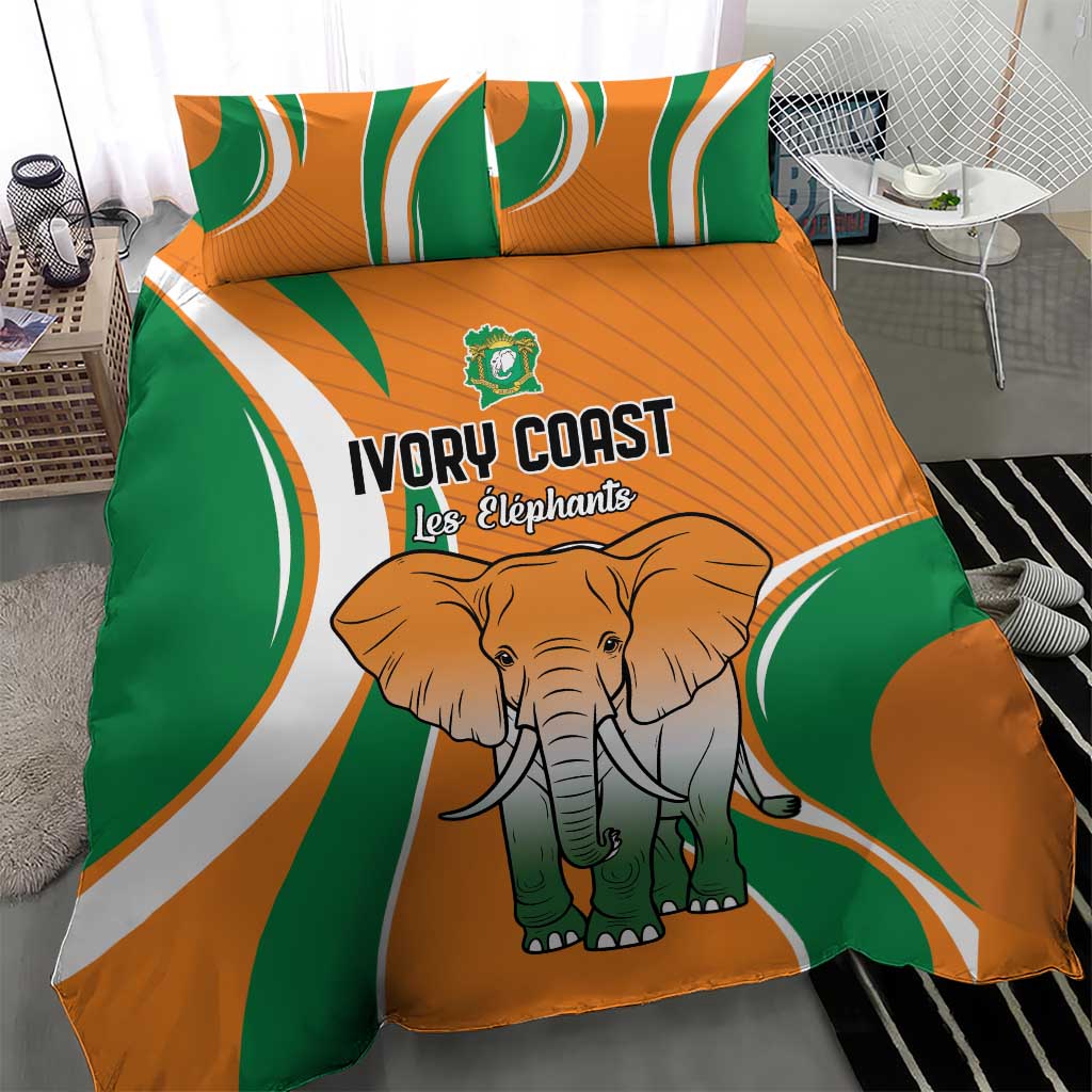 Ivory Coast Football Bedding Set Les Elephants Spirit - African Pride
