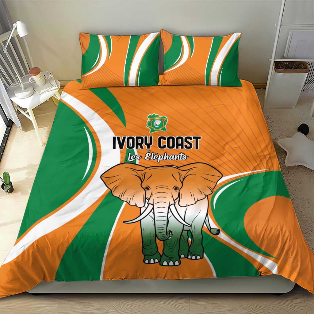 Ivory Coast Football Bedding Set Les Elephants Spirit - African Pride