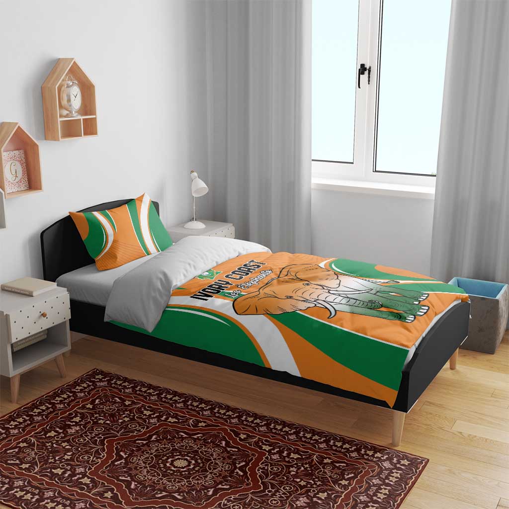 Ivory Coast Football Bedding Set Les Elephants Spirit - African Pride