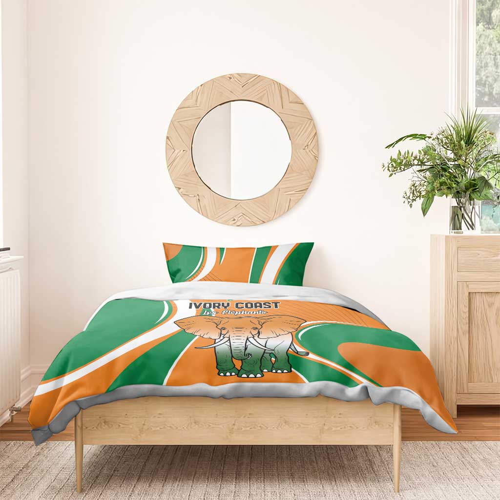 Ivory Coast Football Bedding Set Les Elephants Spirit - African Pride