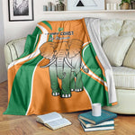 Ivory Coast Football Blanket Les Elephants Spirit - African Pride
