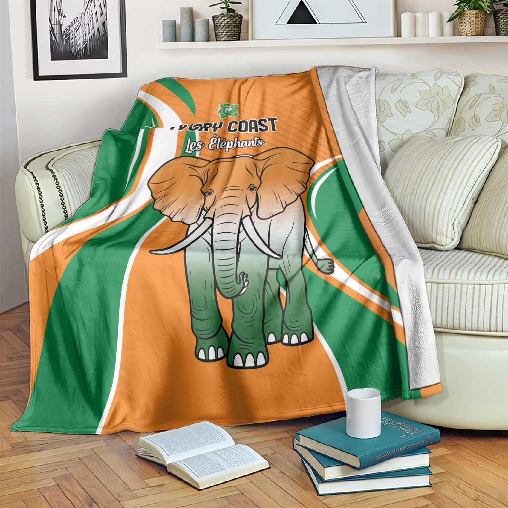 Ivory Coast Football Blanket Les Elephants Spirit - African Pride