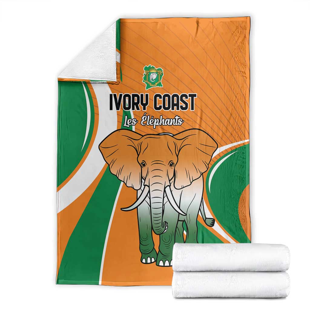 Ivory Coast Football Blanket Les Elephants Spirit - African Pride