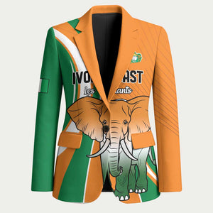 Custom Ivory Coast Football Blazer Les Elephants Spirit - African Pride