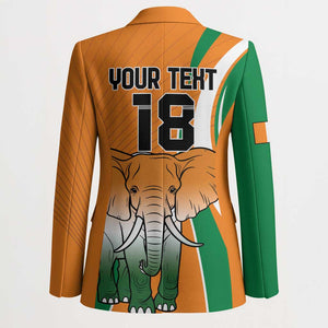 Custom Ivory Coast Football Blazer Les Elephants Spirit - African Pride