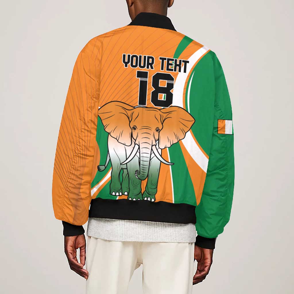 Custom Ivory Coast Football Bomber Jacket Les Elephants Spirit - African Pride