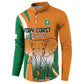 Custom Ivory Coast Football Button Sweatshirt Les Elephants Spirit