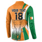 Custom Ivory Coast Football Button Sweatshirt Les Elephants Spirit