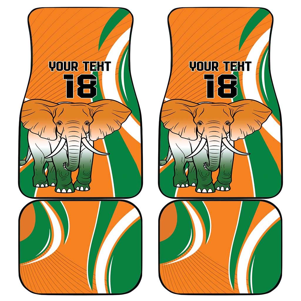 Custom Ivory Coast Football Car Mats Les Elephants Spirit - African Pride