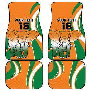 Custom Ivory Coast Football Car Mats Les Elephants Spirit - African Pride
