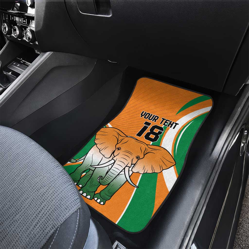 Custom Ivory Coast Football Car Mats Les Elephants Spirit - African Pride