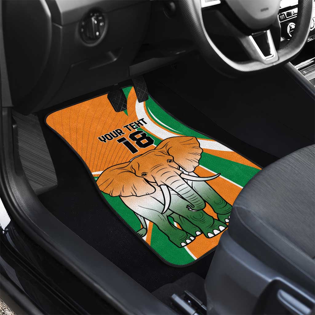 Custom Ivory Coast Football Car Mats Les Elephants Spirit - African Pride
