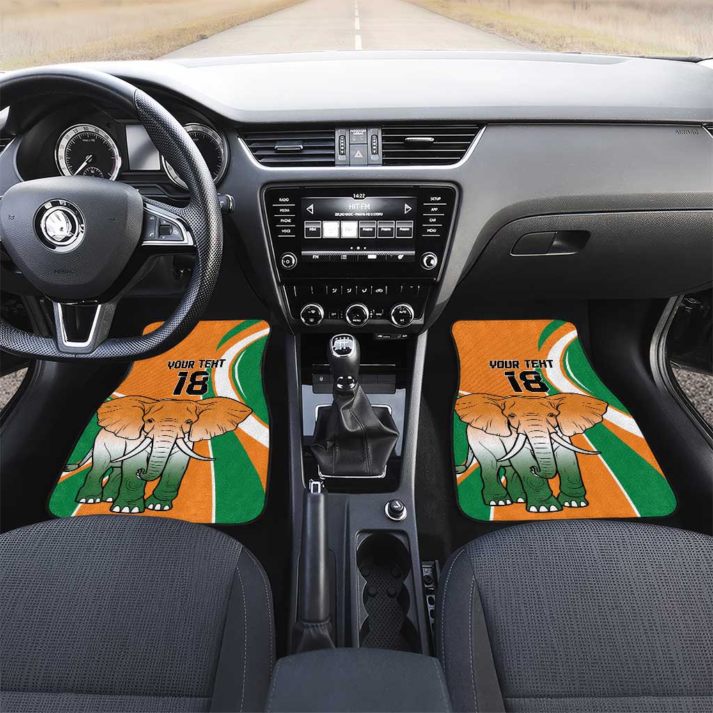 Custom Ivory Coast Football Car Mats Les Elephants Spirit - African Pride