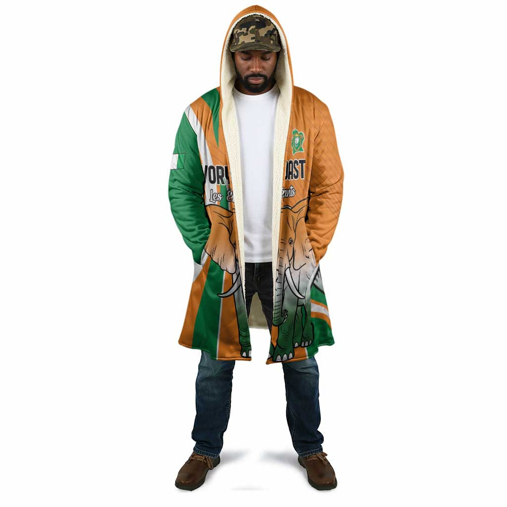 Custom Ivory Coast Football Cloak Les Elephants Spirit - African Pride