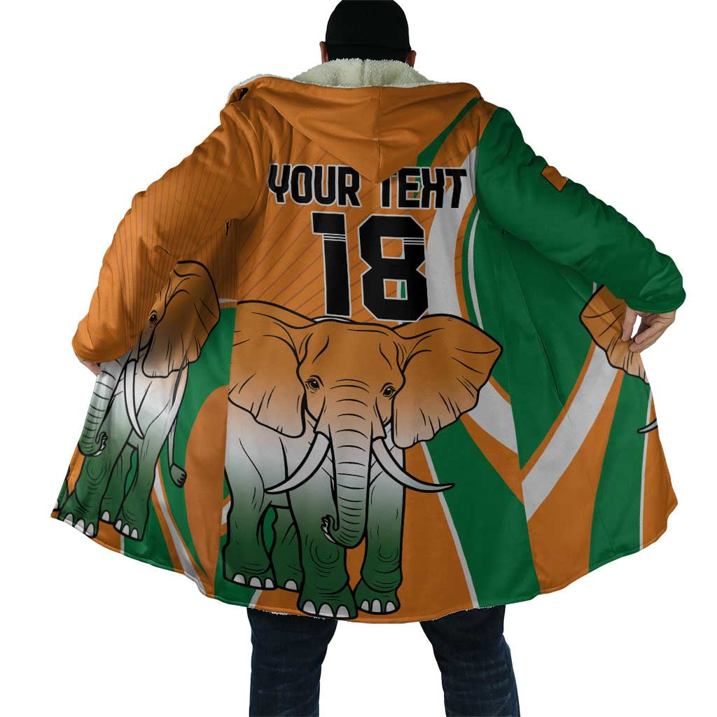 Custom Ivory Coast Football Cloak Les Elephants Spirit - African Pride