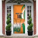 Custom Ivory Coast Football Door Cover Les Elephants Spirit - African Pride