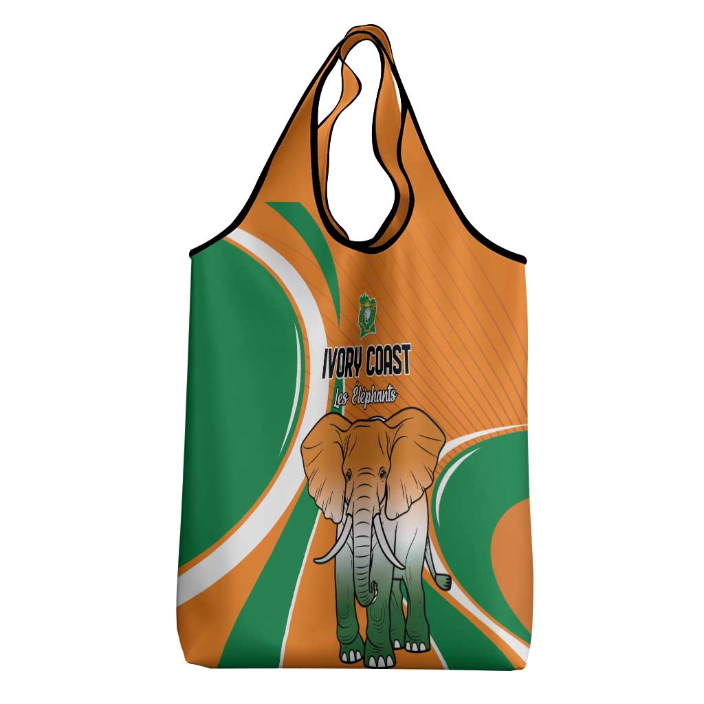 Ivory Coast Football Grocery Bag Les Elephants Spirit - African Pride