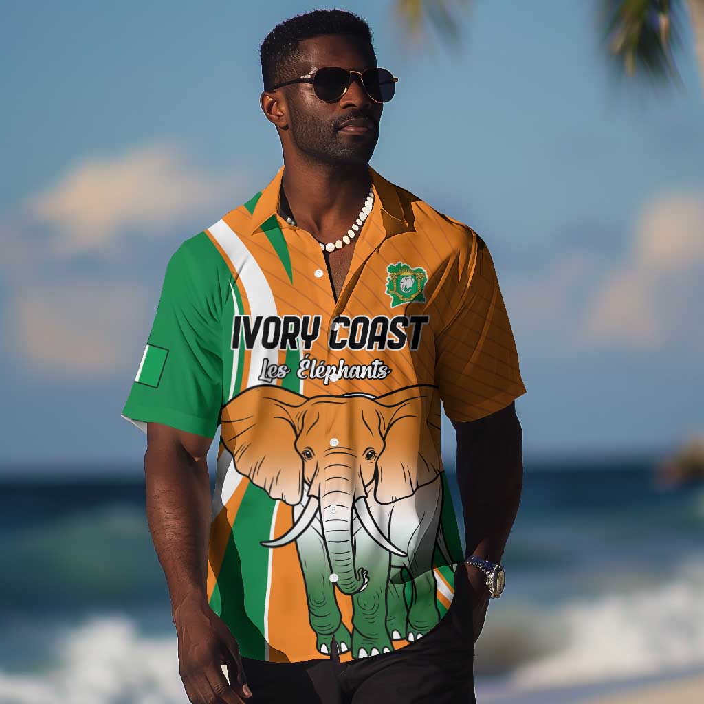 Custom Ivory Coast Football Hawaiian Shirt Les Elephants Spirit LT18