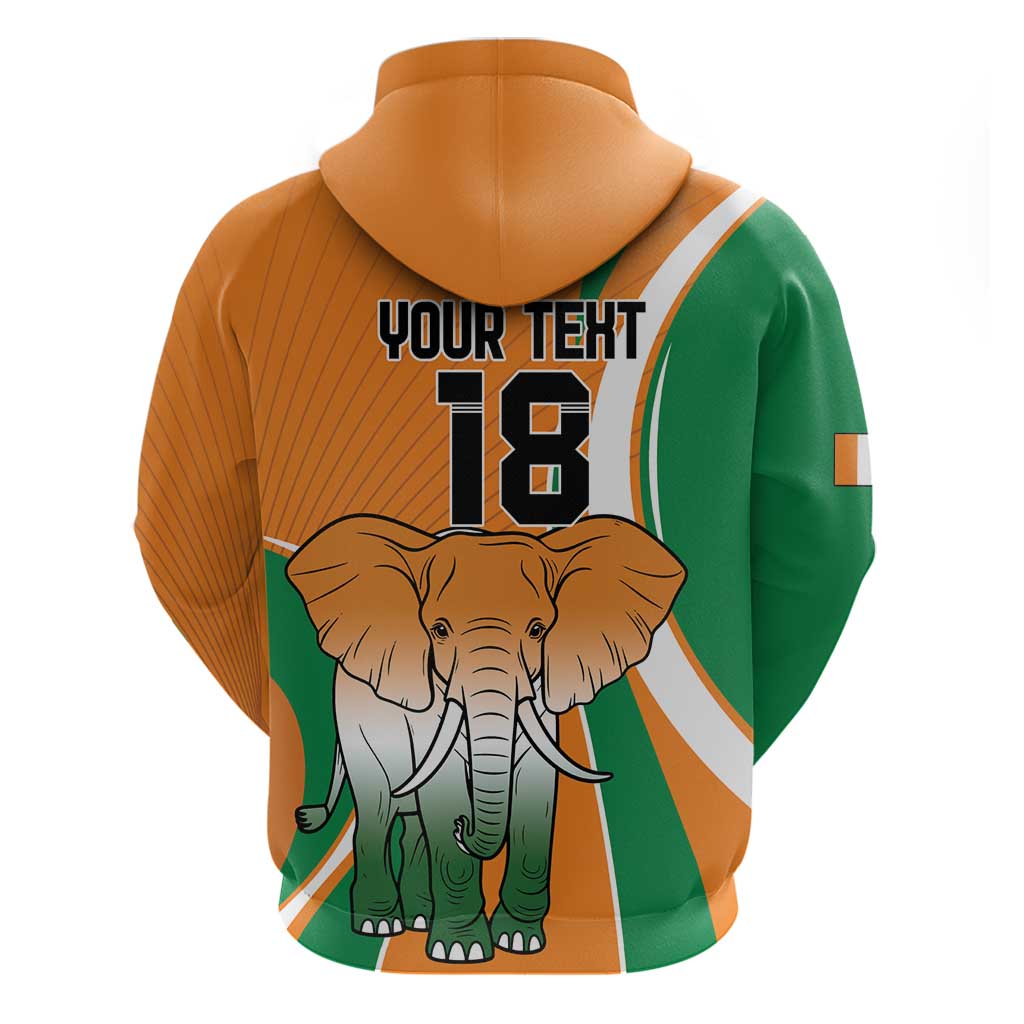 Custom Ivory Coast Football Hoodie Les Elephants Spirit - African Pride