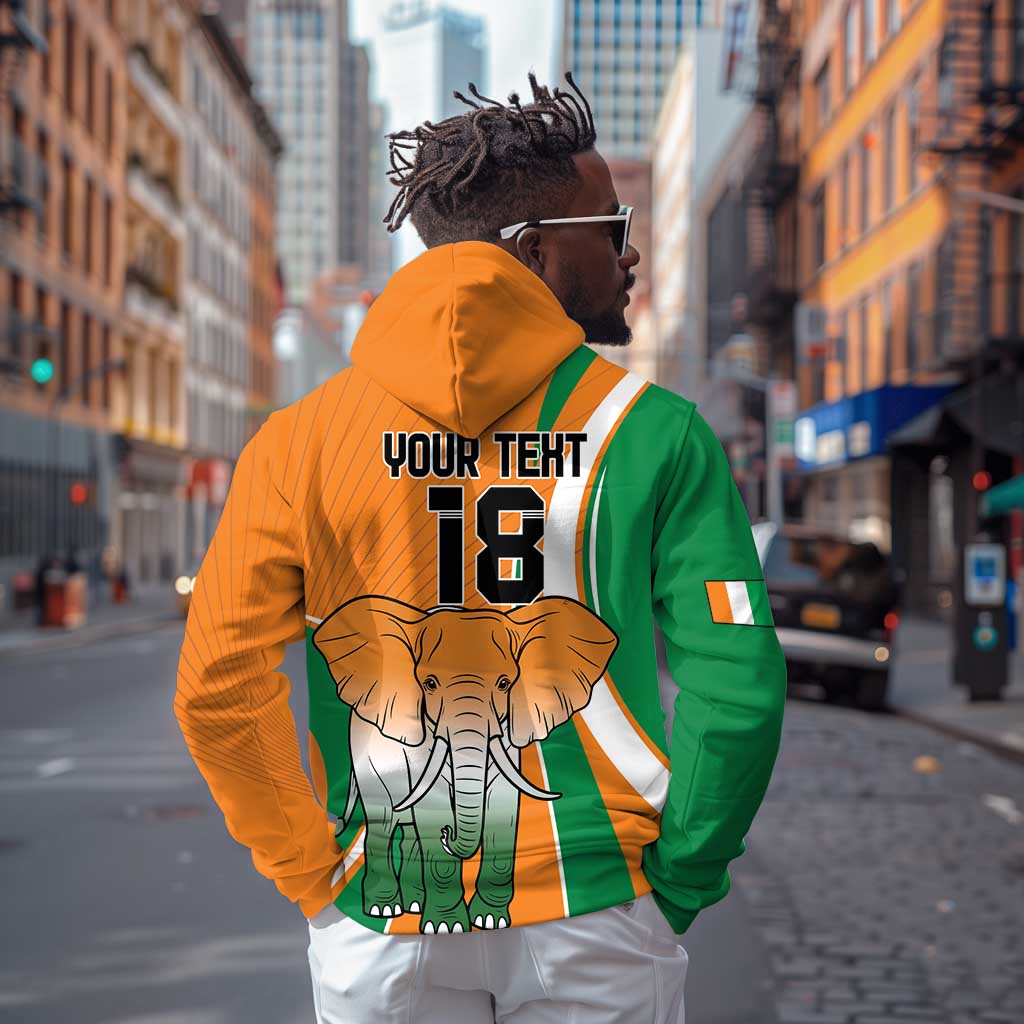 Custom Ivory Coast Football Hoodie Les Elephants Spirit - African Pride