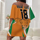 Custom Ivory Coast Football Off Shoulder Short Dress Les Elephants Spirit - African Pride
