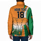Custom Ivory Coast Football Padded Jacket Les Elephants Spirit - African Pride