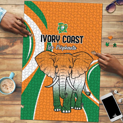 Ivory Coast Football Puzzle Les Elephants Spirit - African Pride