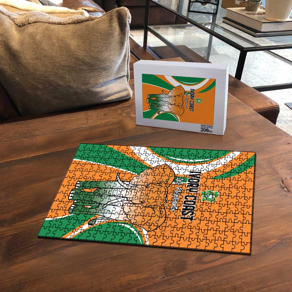 Ivory Coast Football Puzzle Les Elephants Spirit - African Pride