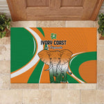 Ivory Coast Football Rubber Doormat Les Elephants Spirit - African Pride
