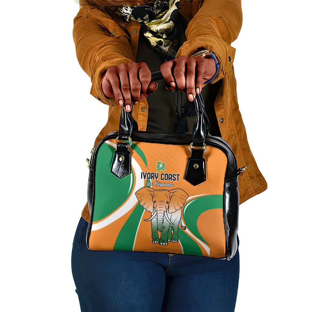 Ivory Coast Football Shoulder Handbag Les Elephants Spirit - African Pride
