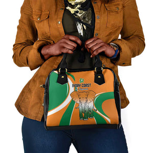 Ivory Coast Football Shoulder Handbag Les Elephants Spirit - African Pride