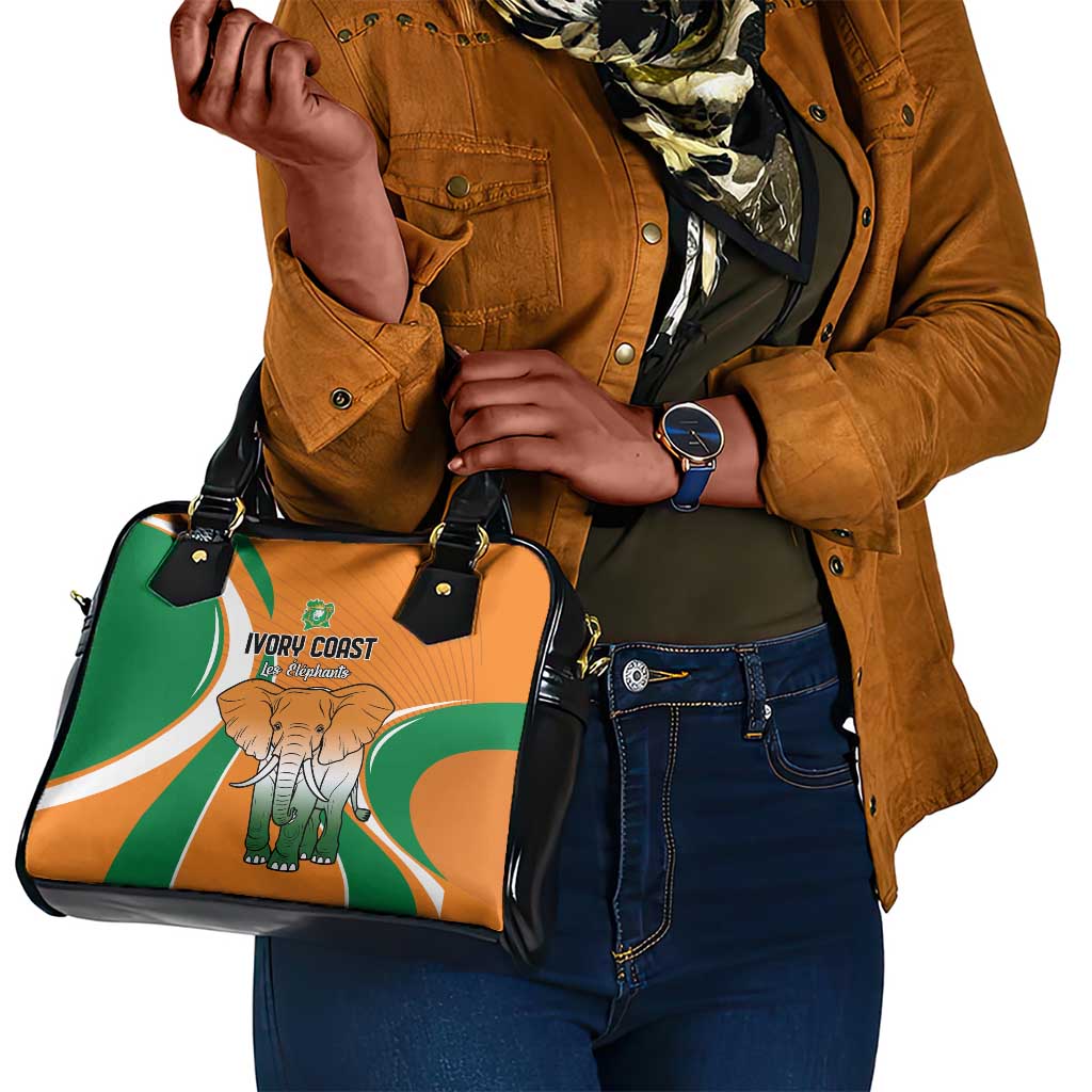 Ivory Coast Football Shoulder Handbag Les Elephants Spirit - African Pride