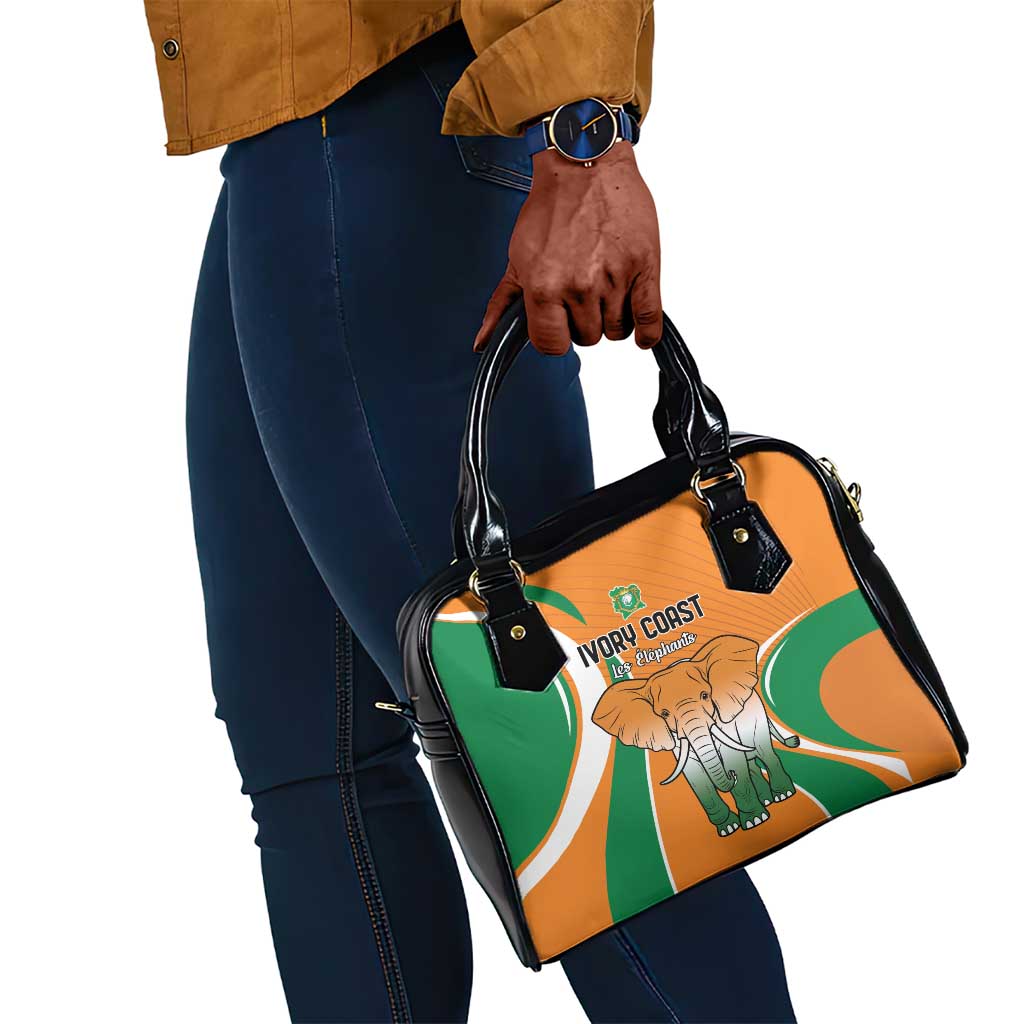 Ivory Coast Football Shoulder Handbag Les Elephants Spirit - African Pride