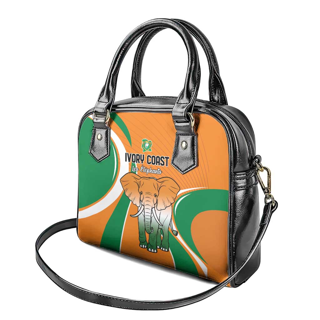 Ivory Coast Football Shoulder Handbag Les Elephants Spirit - African Pride