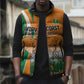 Custom Ivory Coast Football Sleeveless Puffer Jacket Les Elephants Spirit - African Pride