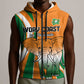 Custom Ivory Coast Football Sleeveless Zip Hoodie Les Elephants Spirit - African Pride