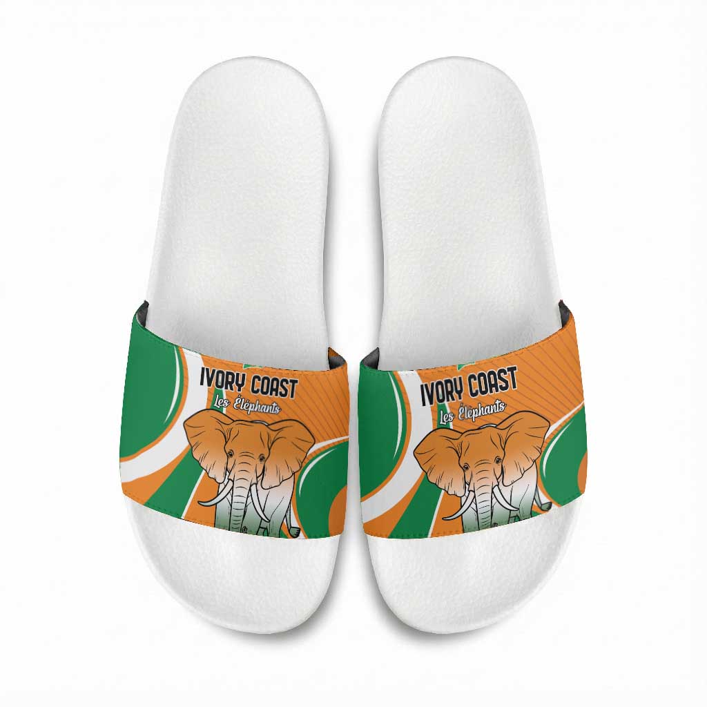 Ivory Coast Football Slide Sandals Les Elephants Spirit - African Pride