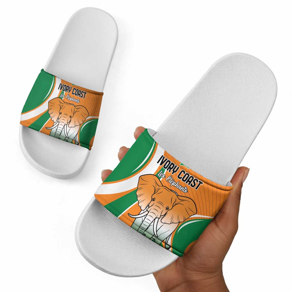 Ivory Coast Football Slide Sandals Les Elephants Spirit - African Pride