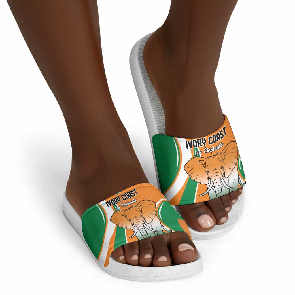 Ivory Coast Football Slide Sandals Les Elephants Spirit - African Pride