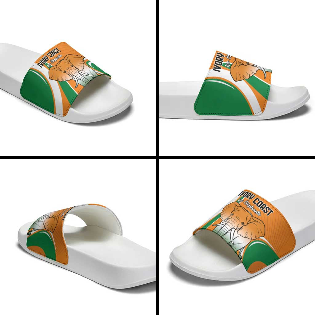 Ivory Coast Football Slide Sandals Les Elephants Spirit - African Pride