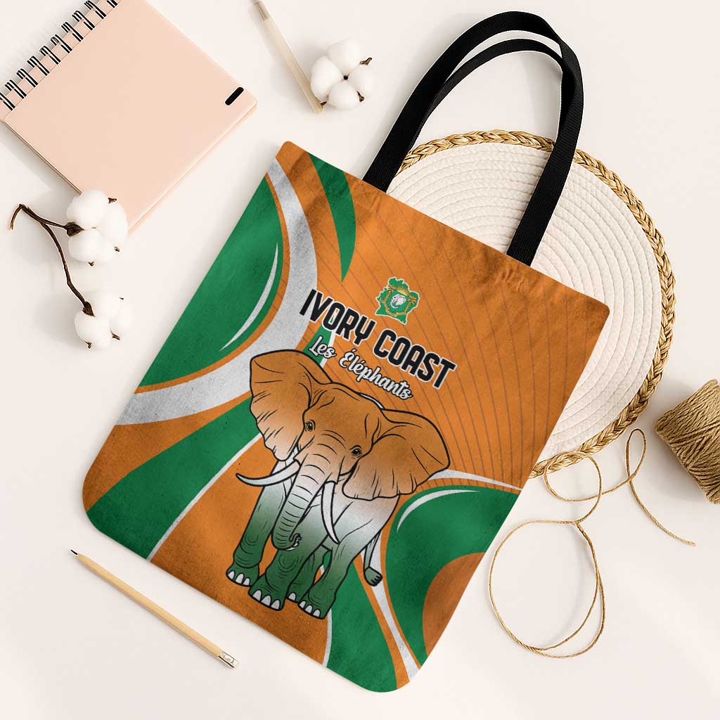 Ivory Coast Football Tote Bag Les Elephants Spirit - African Pride