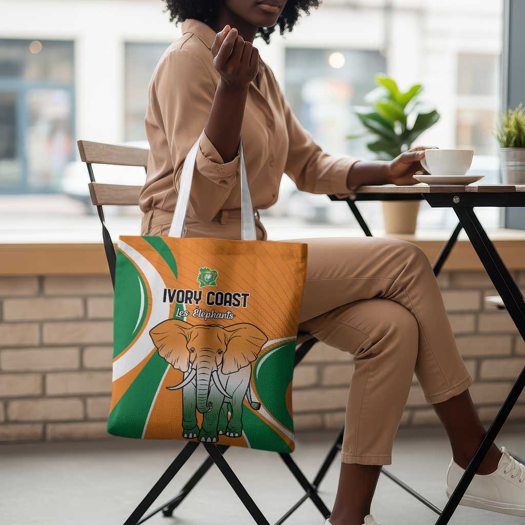 Ivory Coast Football Tote Bag Les Elephants Spirit - African Pride