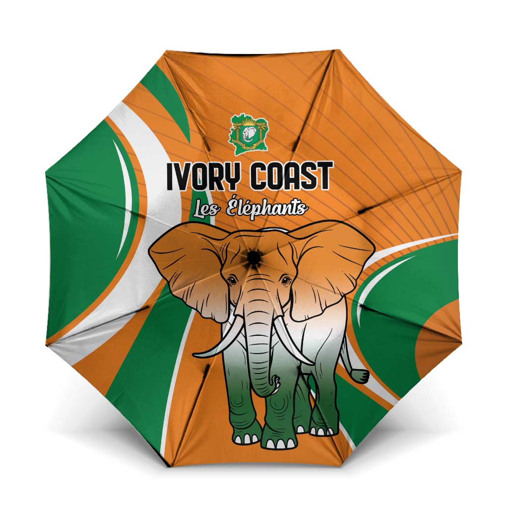 Ivory Coast Football Umbrella Les Elephants Spirit - African Pride