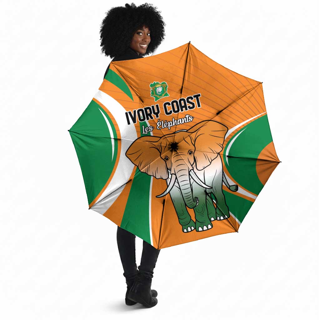 Ivory Coast Football Umbrella Les Elephants Spirit - African Pride