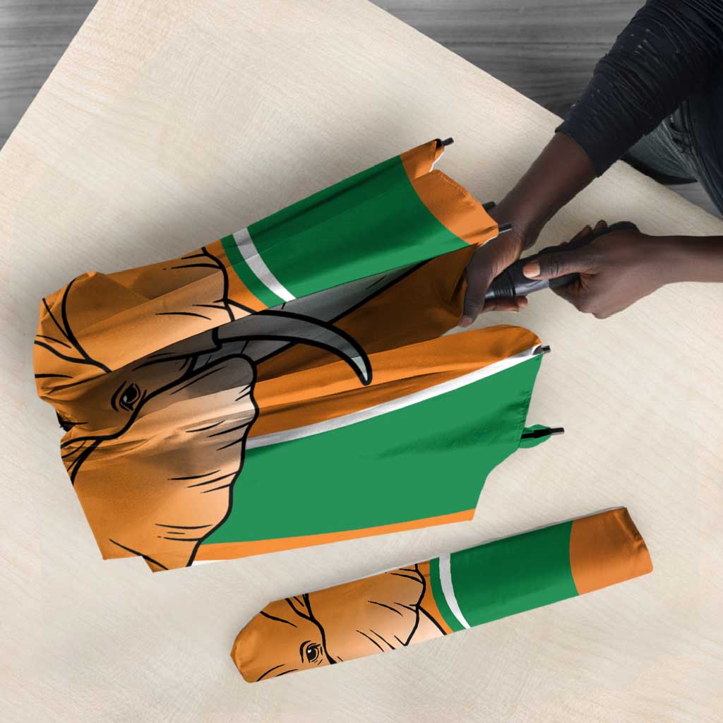 Ivory Coast Football Umbrella Les Elephants Spirit - African Pride
