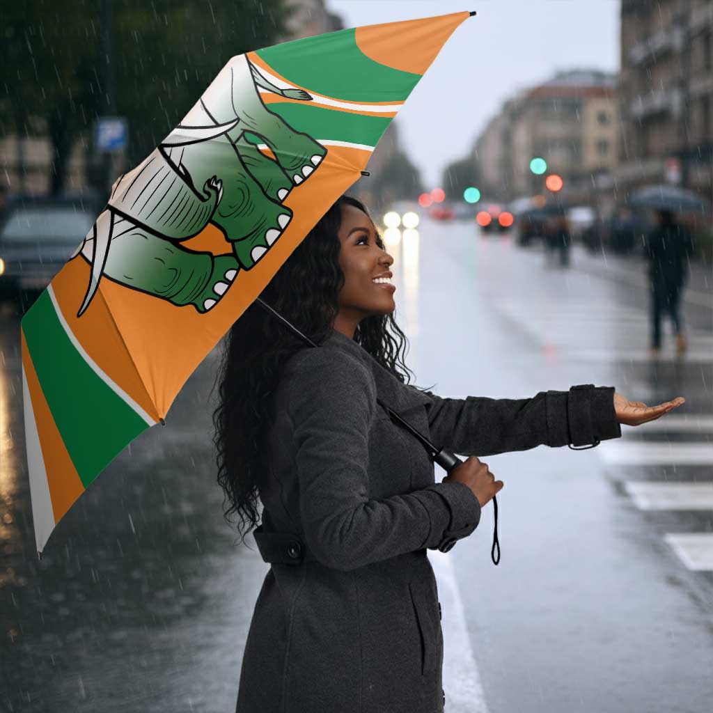 Ivory Coast Football Umbrella Les Elephants Spirit - African Pride
