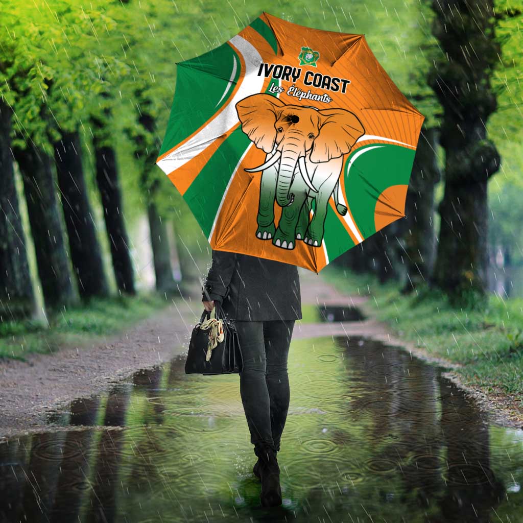 Ivory Coast Football Umbrella Les Elephants Spirit - African Pride