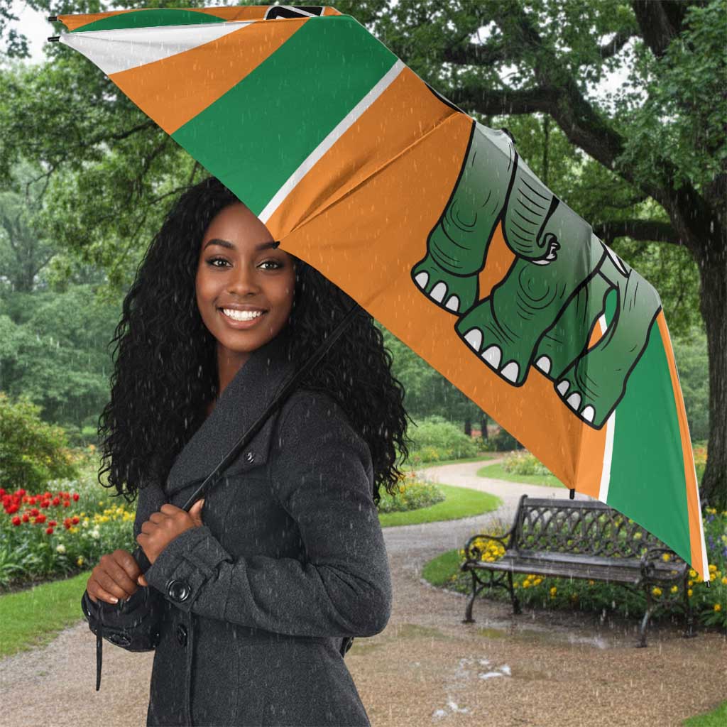 Ivory Coast Football Umbrella Les Elephants Spirit - African Pride